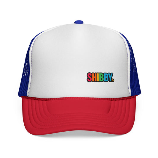 Vibrant 'SHIBBY' Trucker Cap - Colorful Retro Style for All Occasions