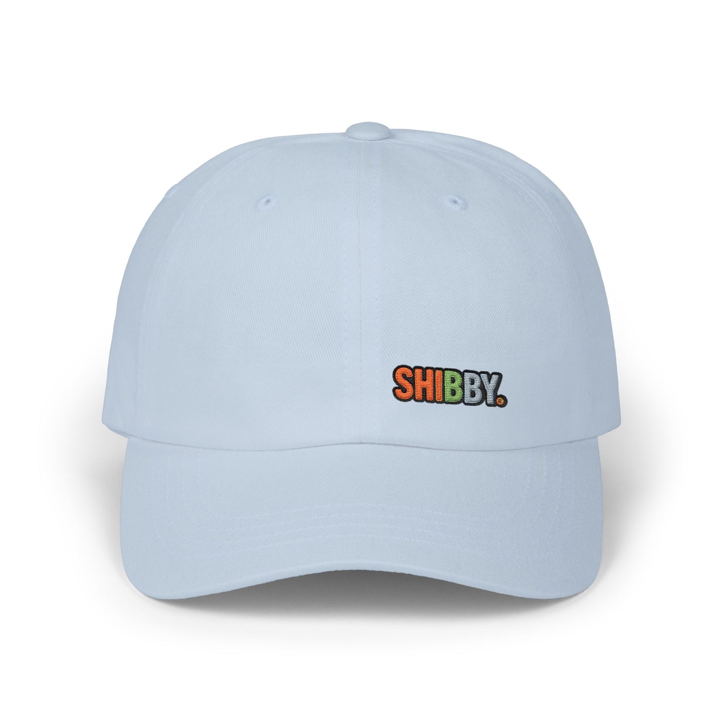 Classic Dad Cap — Embroidered "SHIBBY" Color-Block Logo Hat
