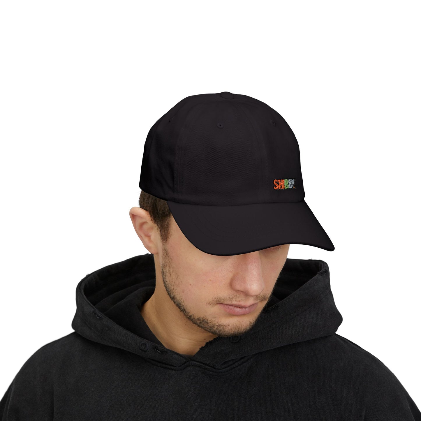 Classic Dad Cap — Embroidered "SHIBBY" Color-Block Logo Hat