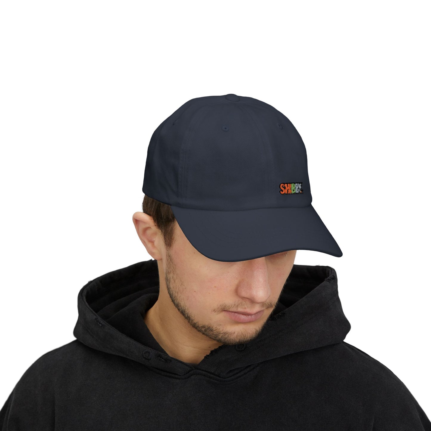 Classic Dad Cap — Embroidered "SHIBBY" Color-Block Logo Hat