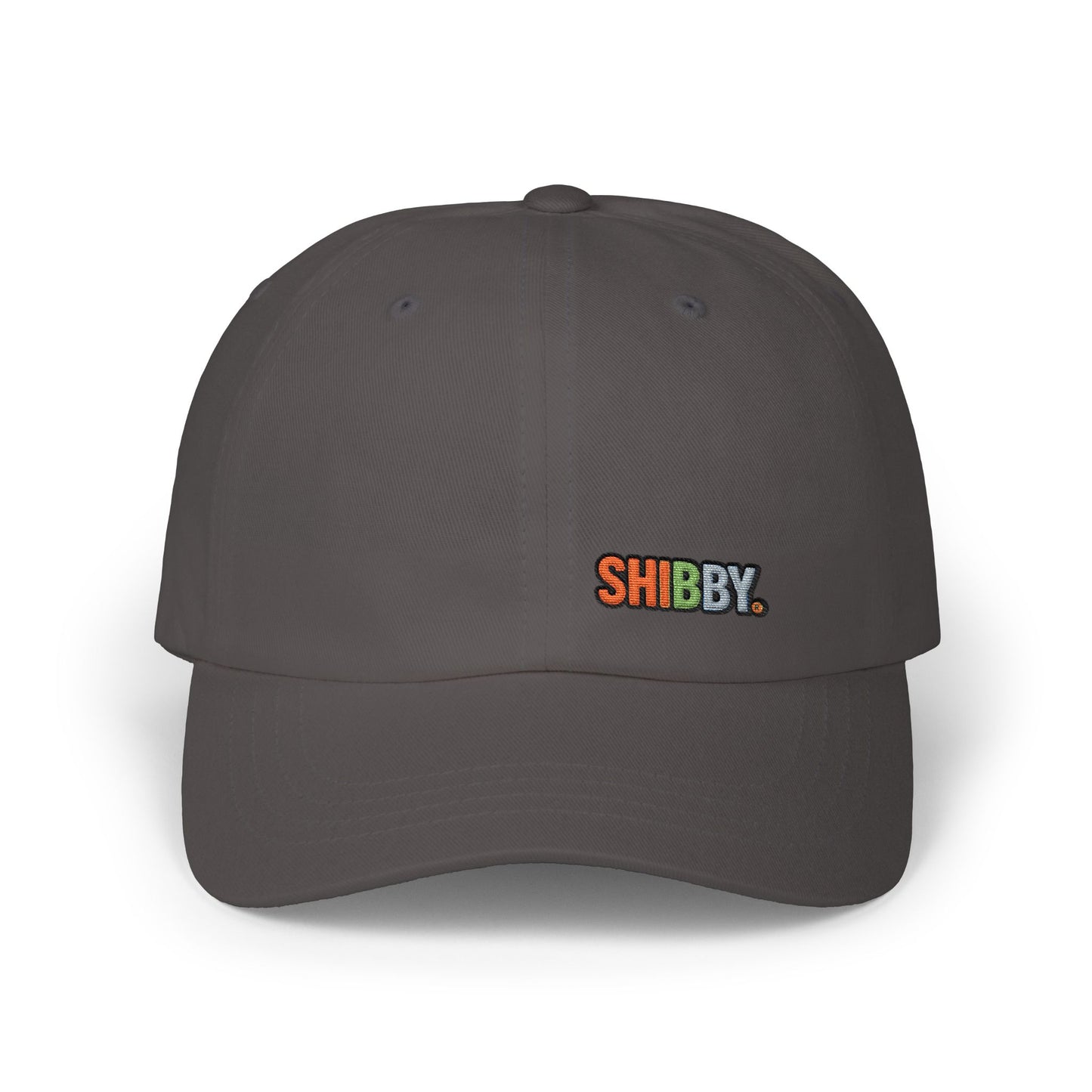 Classic Dad Cap — Embroidered "SHIBBY" Color-Block Logo Hat