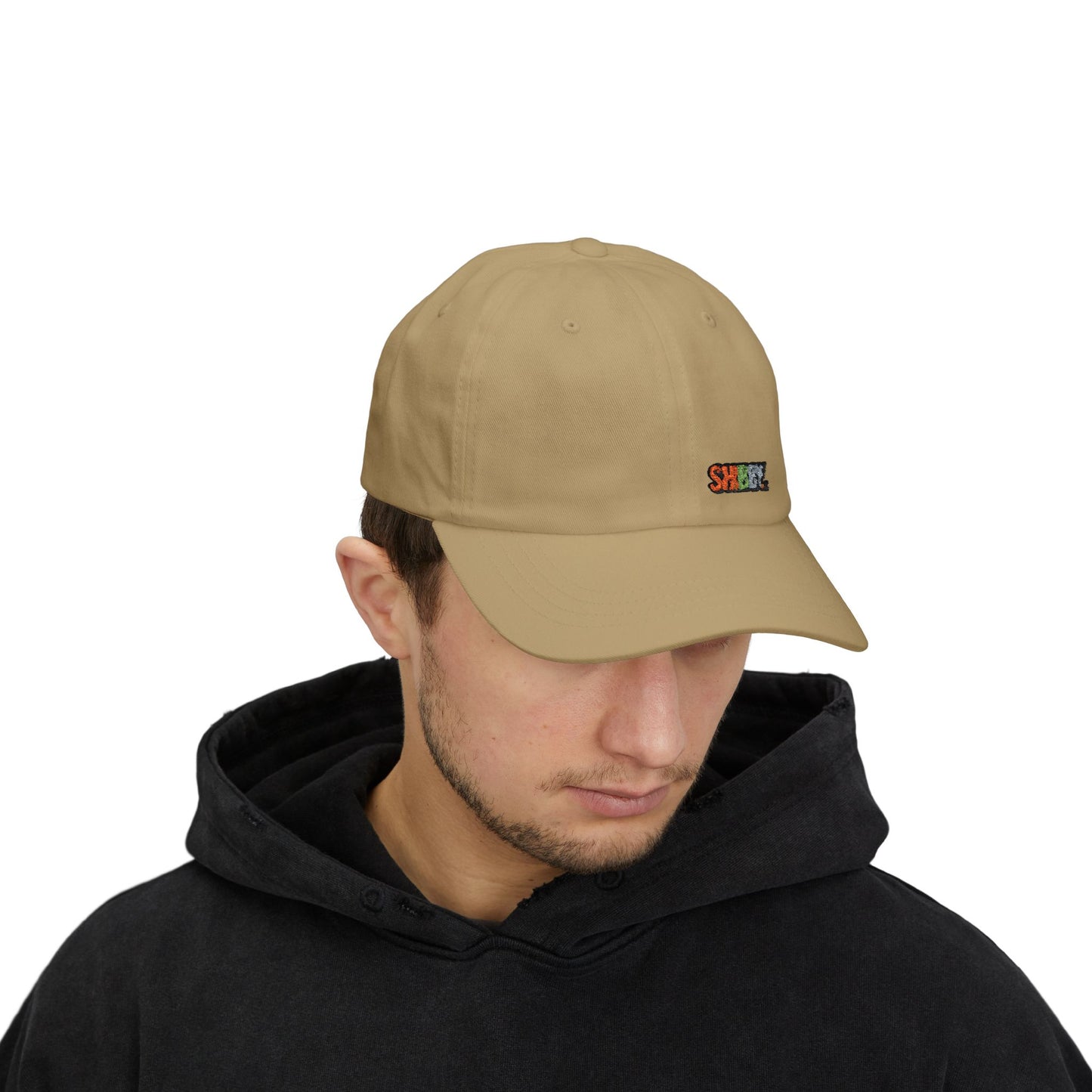 Classic Dad Cap — Embroidered "SHIBBY" Color-Block Logo Hat