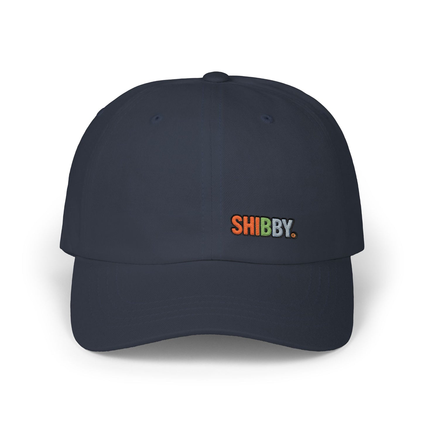 Classic Dad Cap — Embroidered "SHIBBY" Color-Block Logo Hat