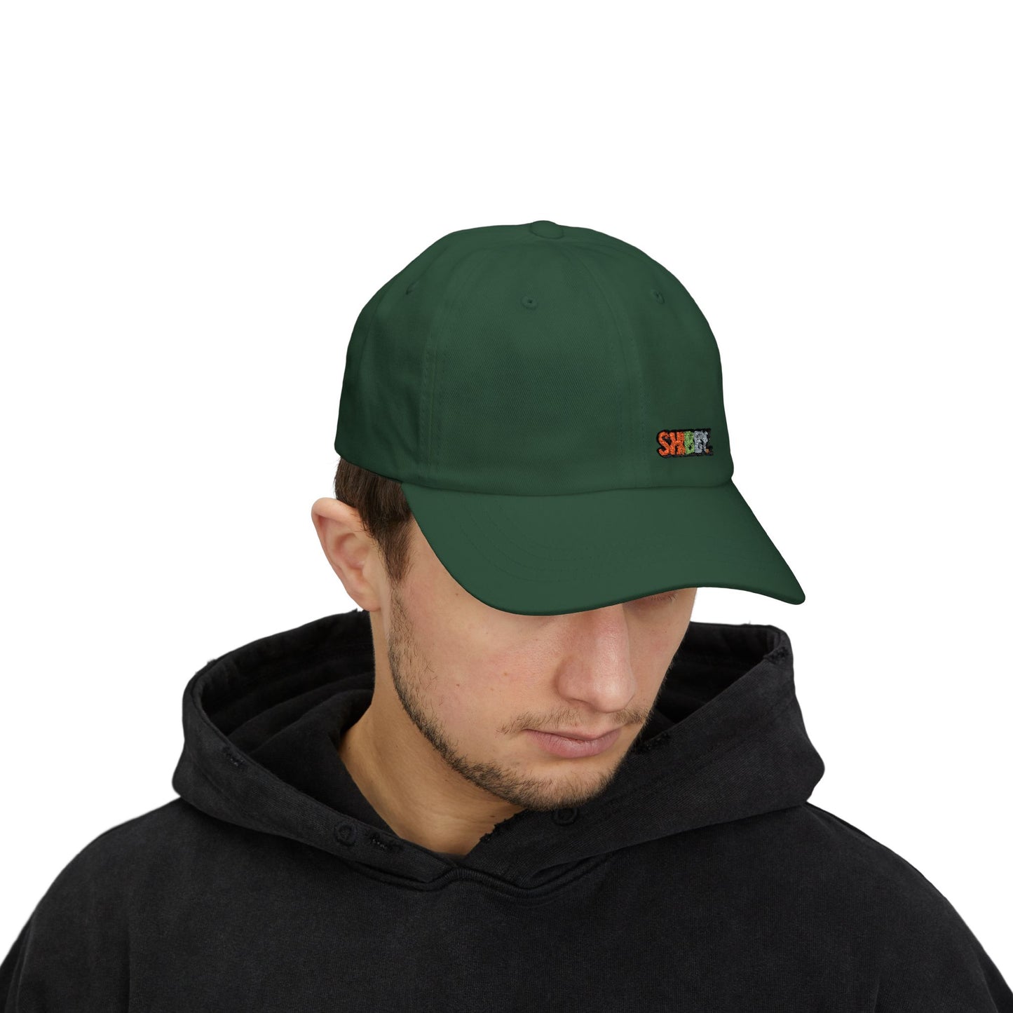 Classic Dad Cap — Embroidered "SHIBBY" Color-Block Logo Hat