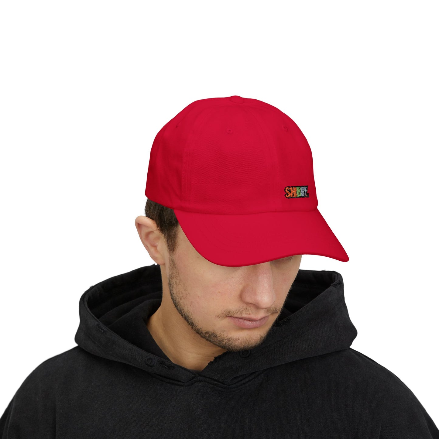 Classic Dad Cap — Embroidered "SHIBBY" Color-Block Logo Hat